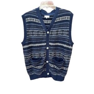 Fair Isle‎ Wool-Blend Sweater Vest URBN Group / Free People Anthropologie Sample